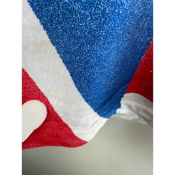 Vtg Beatles British American Flag Apple Corps Single Stitch XL T Shirt *Flawed* - Picture 8 of 16